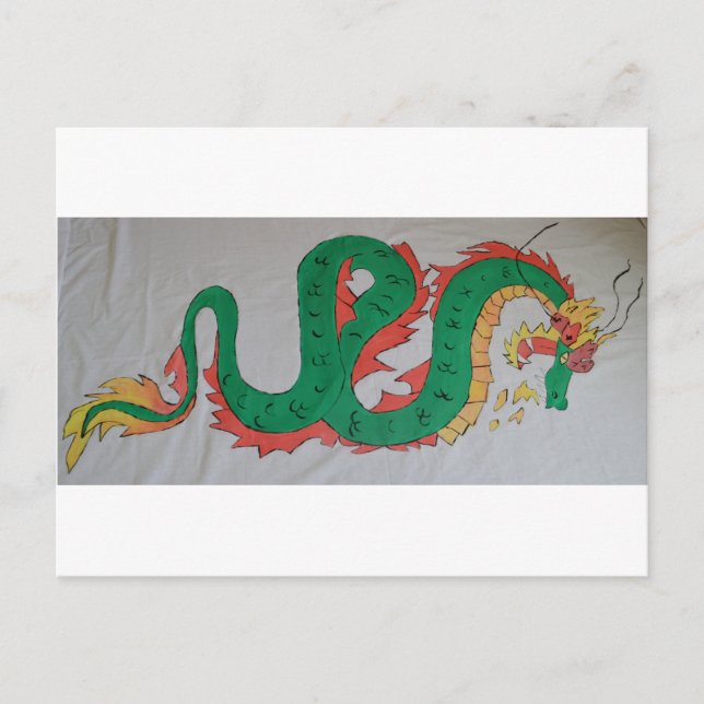 Chinese Dragon Postcard (Front)