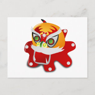 chinese dragon postcard