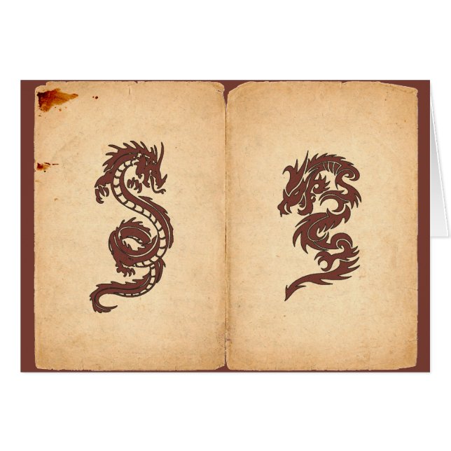 Chinese Dragon, Red Dragon, Fantasy, Mythology (Front Horizontal)