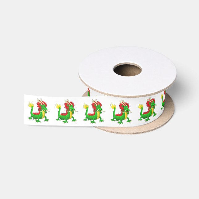 Chinese Dragon Satin Ribbon (Spool)