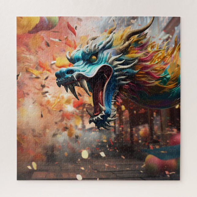 chinese dragon symbol 2024 jigsaw puzzle (Vertical)