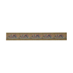 Chinese Dragon Symbol Antique Asian Invitation Belly Band