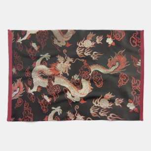Chinese Dragon Tea Towel