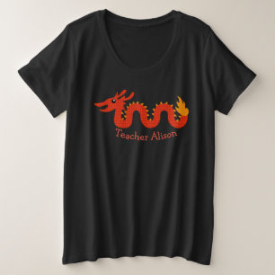 Chinese Dragon Teacher Sweatshirt Plus Size T-Shirt