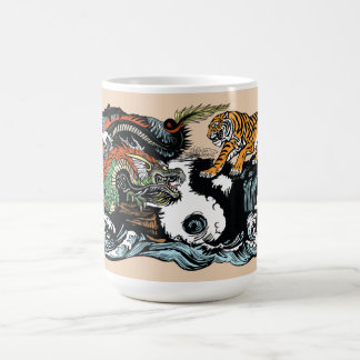 Chinese Dragon versus Tiger Coffee Mug
