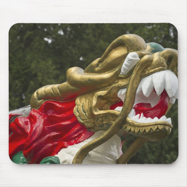 Chinese dragonboat figurehead, Stanley Park Mouse Pad (Front)