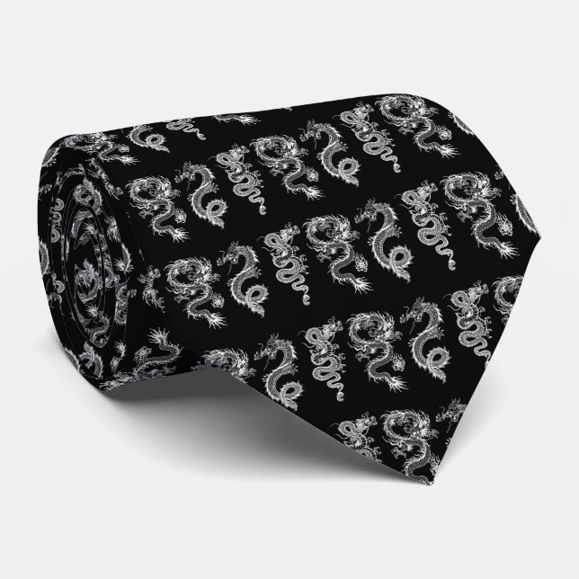 Chinese dragons tie (Rolled)