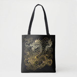 Chinese Dragons Tote Bag