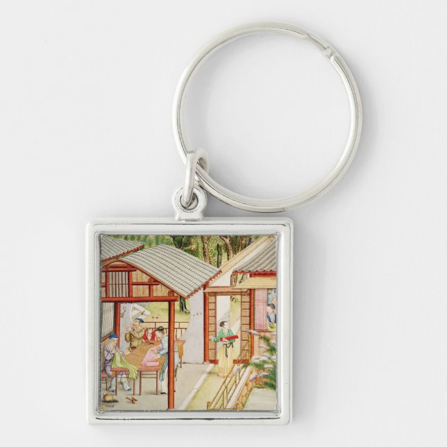 Chinese dressmaker's shop key ring (Front)