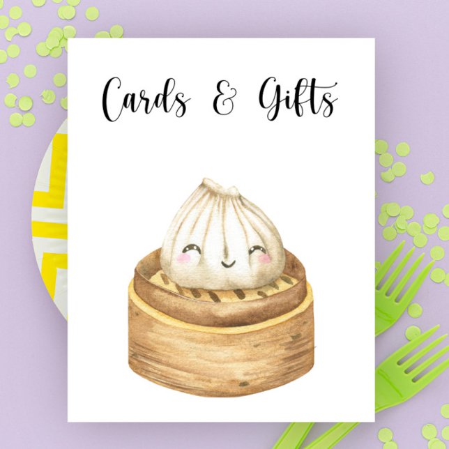 Chinese dumpling - cards and gifts baby shower poster (Creator Uploaded)