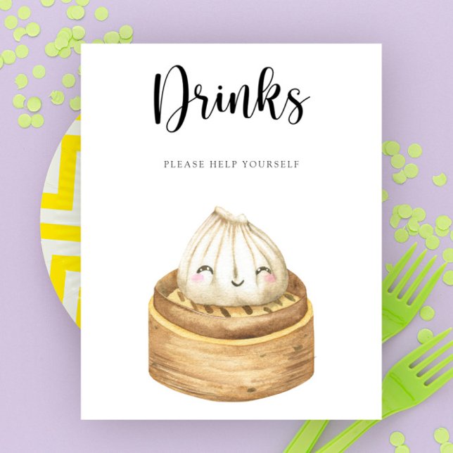 Chinese dumpling - Drinks help yourself Poster (Creator Uploaded)
