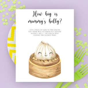 Chinese dumpling - how big is mummy's belly game poster