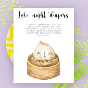 Chinese dumpling - Late night diapers game Poster
