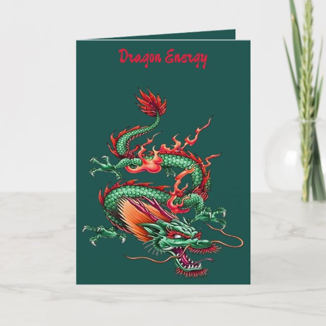 Chinese Eastern Green Dragon Mythical Creature   Card (Front)