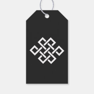 Chinese Elegance in Black Gift Tag