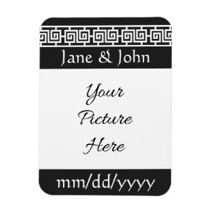 Chinese Elegance in Black Save-the-Date Magnet
