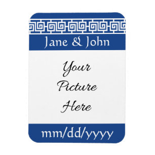 Chinese Elegance in Blue Save-the-Date Magnet