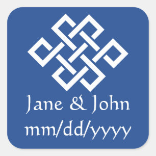 Chinese Elegance in Blue Sticker