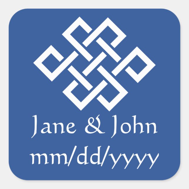 Chinese Elegance in Blue Sticker (Front)