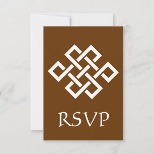 Chinese Elegance in Chocolate RSVP Card