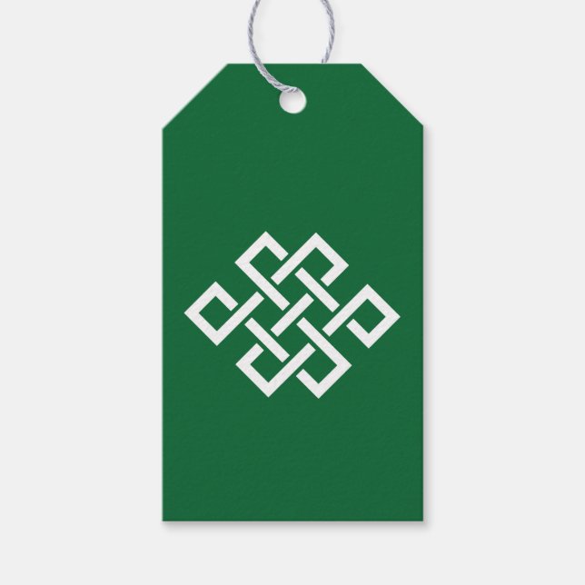 Chinese Elegance in Green Gift Tag (Front)