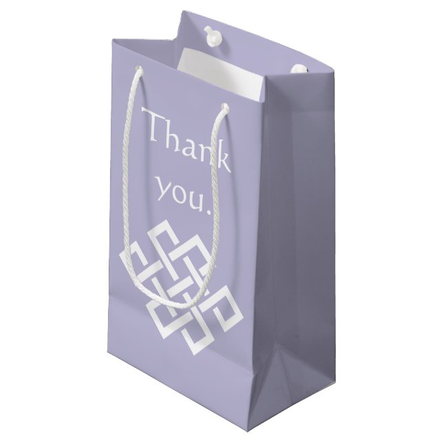 Chinese Elegance in Lavender Gift Bag (Front Angled)