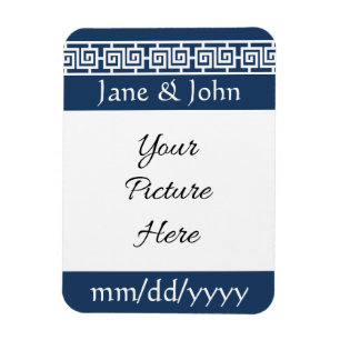 Chinese Elegance in Navy Save-the-Date Magnet