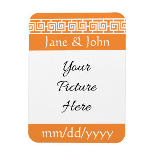 Chinese Elegance in Orange Save-the-Date Magnet