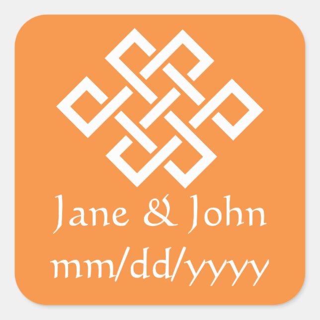Chinese Elegance in Orange Sticker (Front)