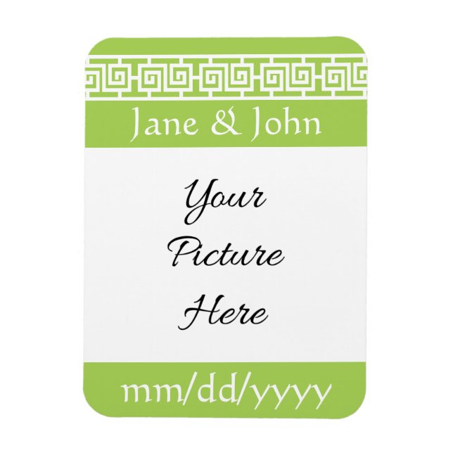 Chinese Elegance in Peridot Save-the-Date Magnet (Vertical)