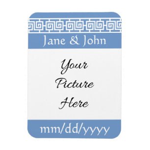 Chinese Elegance in Periwinkle Reminder Magnet