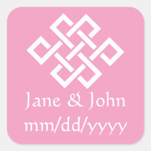Chinese Elegance in Petal Pink Sticker