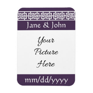 Chinese Elegance in Purple Save-the-Date Magnet