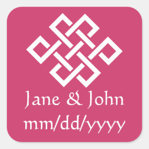 Chinese Elegance in Raspberry Sticker