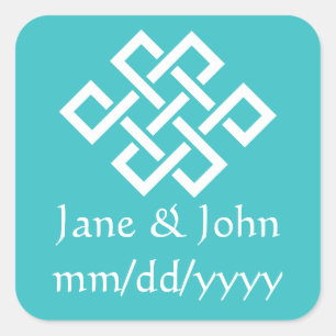 Chinese Elegance in Turquoise Sticker
