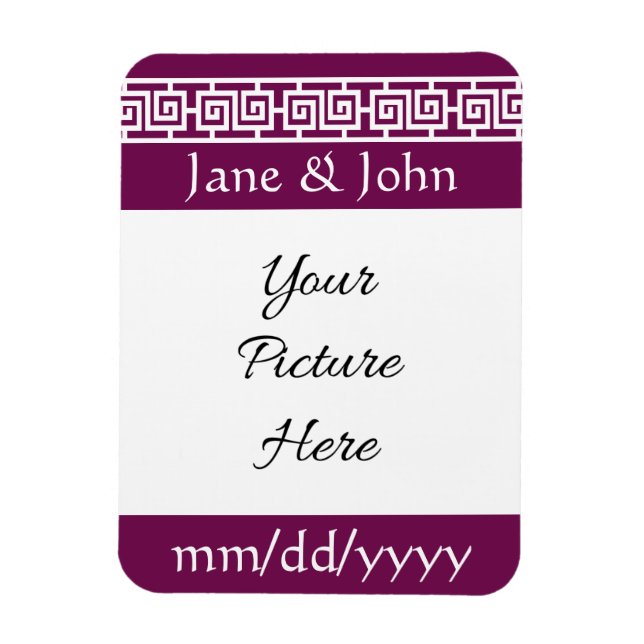 Chinese Elegance in Wine Save-the-Date Magnet (Vertical)