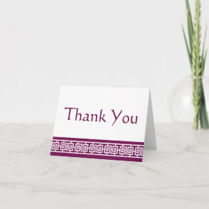 Chinese Elegance in Wine Thank You Card
