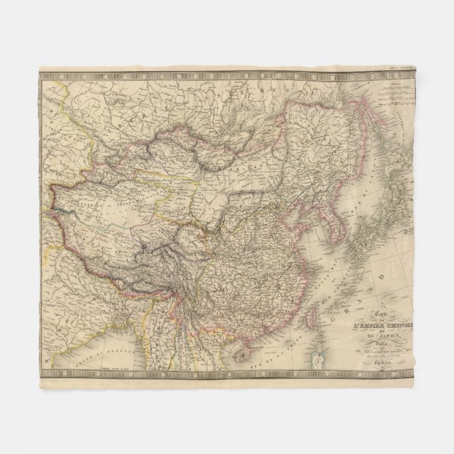 Chinese Empire, Japan Fleece Blanket (Front (Horizontal))