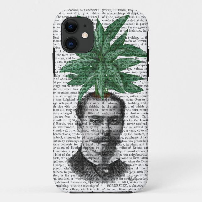 Chinese Evergreen Head Plant Head Case-Mate iPhone Case (Back)