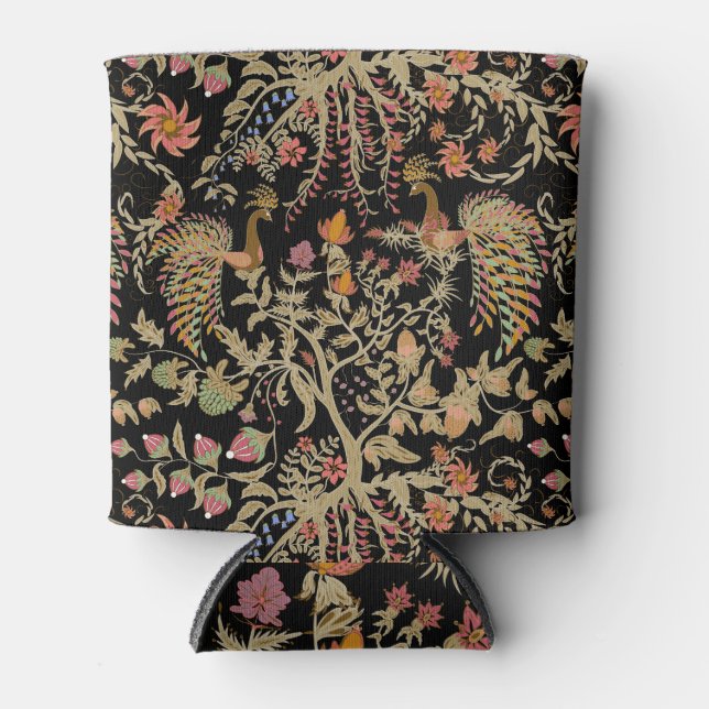 Chinese Fairy Floral Birds Pattern Can Cooler (Front)
