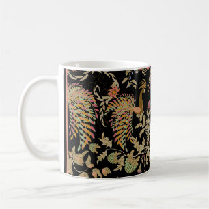 Chinese Fairy Floral Birds Pattern Coffee Mug