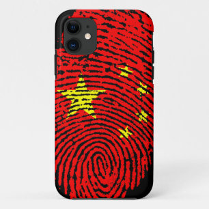 Chinese fingerprint  flag Case-Mate iPhone case