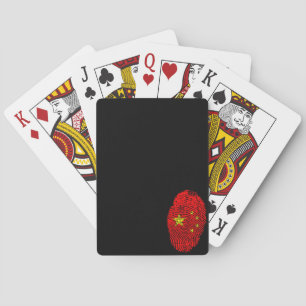 Chinese fingerprint playing cards