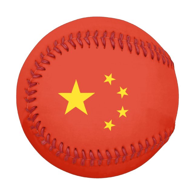 Chinese Flag (China) Baseball (Front Left)