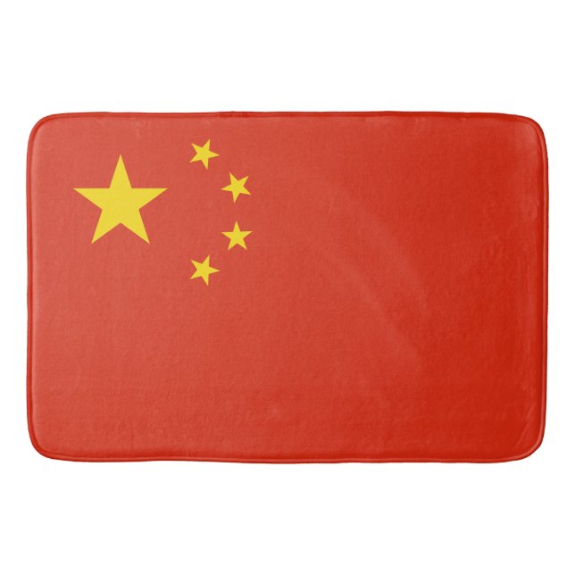Chinese Flag (China) Bath Mat (Front)