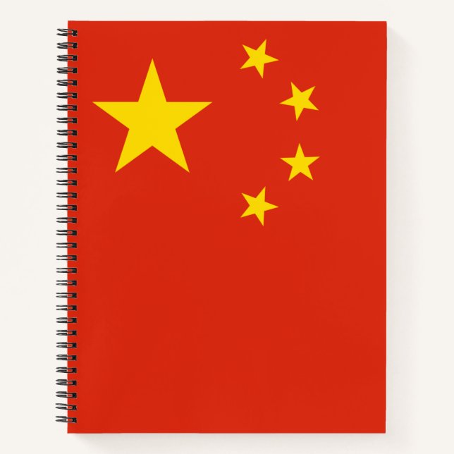Chinese Flag (China) Notebook (Front)