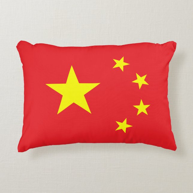 Chinese Flag Decorative Cushion (Front)