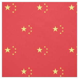 Chinese Flag Fabric