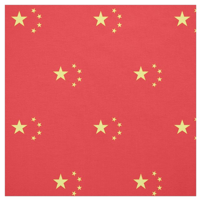 Chinese Flag Fabric (Swatch)