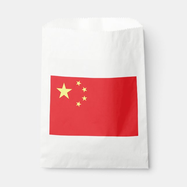 Chinese Flag Favour Bags (Front)